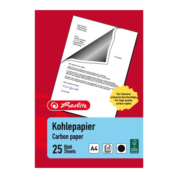 carbon paper A4 25 sheets