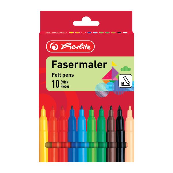 felt pens 10 pieces in suspension package