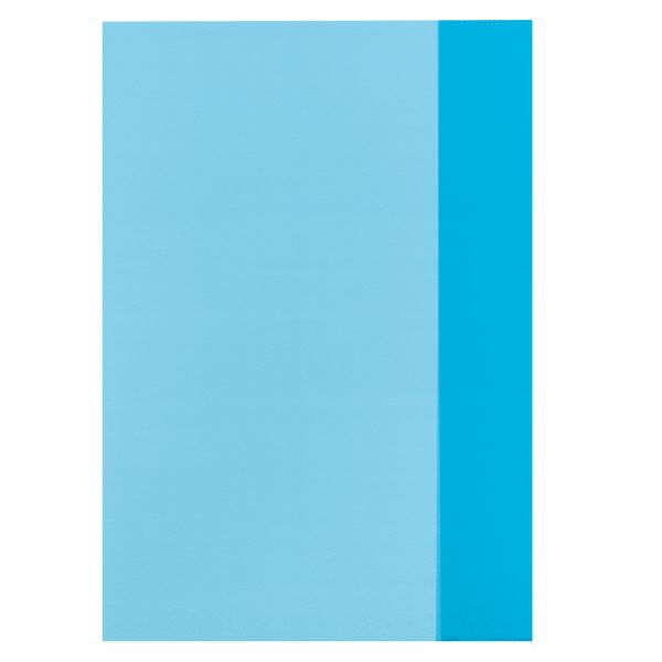 Füzetborító A4 átlátszó kék