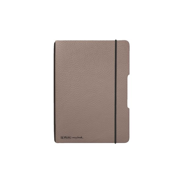 my.book flex füzet A6 bőrhatású barna, 70g/m2