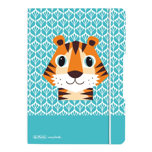 my.book flex füzet PP A5, 40 lap, pontozott Cute Animals Tigris