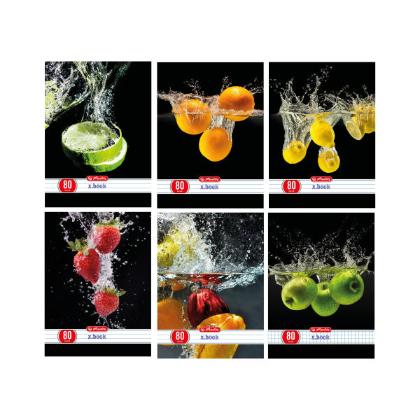 Zeszyt A5, 80 kartek, linia Fresh Fruit