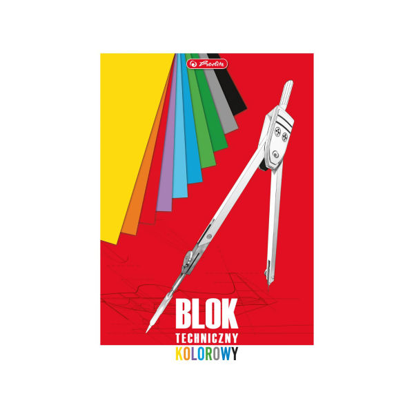 Blok techniczny A3 10 kartek, kolorowy
