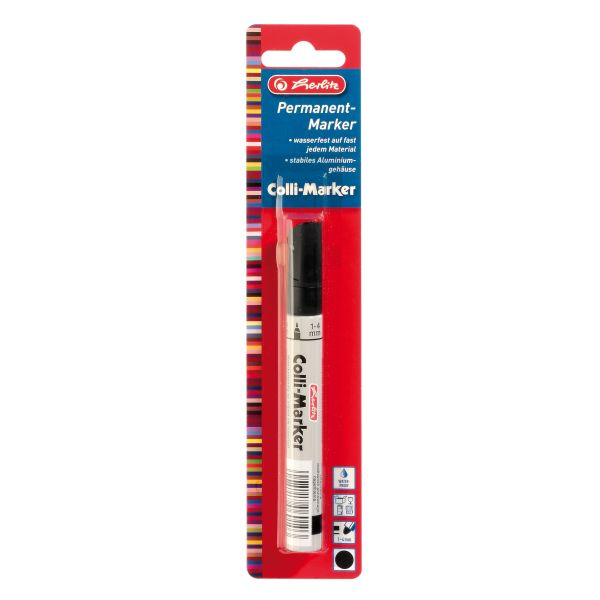 Marker permanent Coli 1-4 mm negru