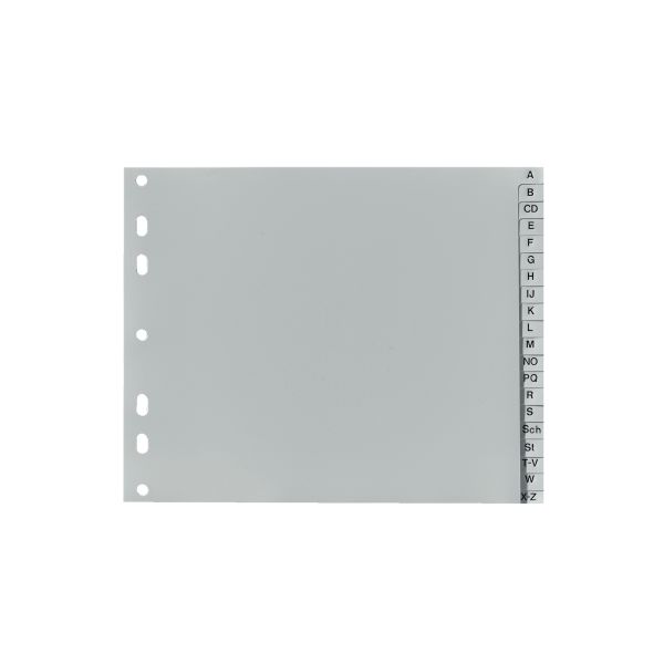 Index 1/2 A4 A-Z PP gri