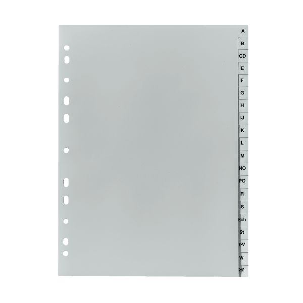 Index A4 A-Z PP gri