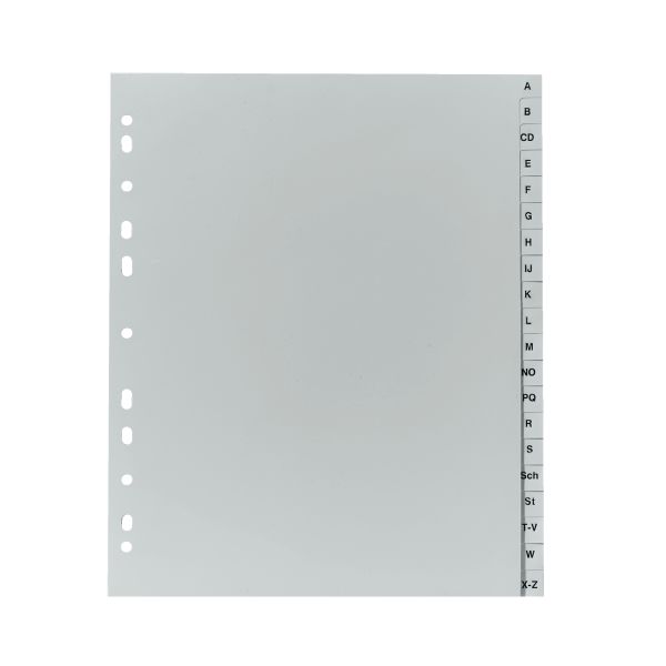 Index A4 A-Z PP gri