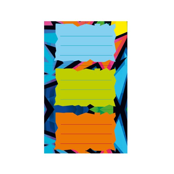 Etichete școlare, Neon Art set 3 bucăți