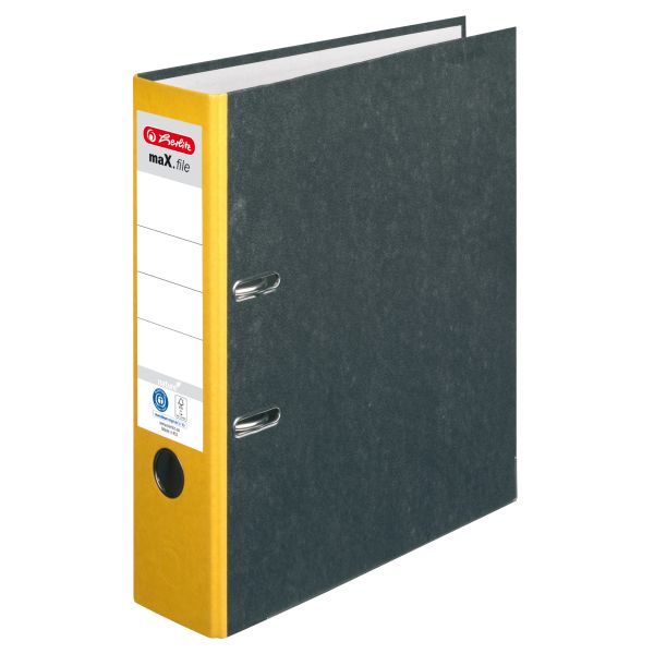 Biblioraft A4 maX 8cm galben