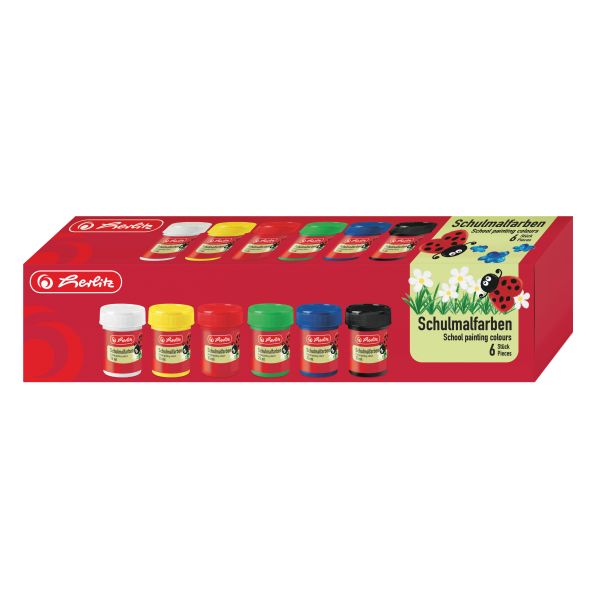 Acuarele guase set 6 bucăți
