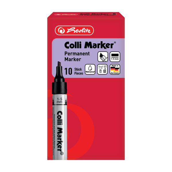 Marker Colli 1-5mm negru 10buc