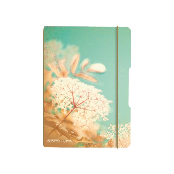 записная книжка flex Design A5, 40 листов, в клетку, my.book, узор Vintage Flowers