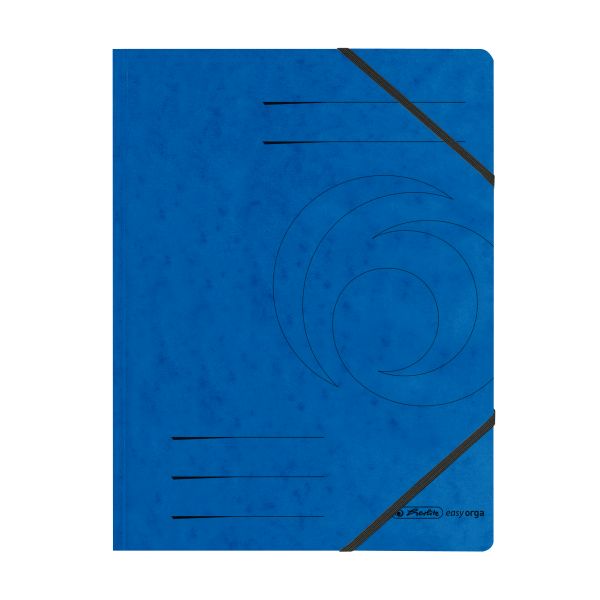 папка с резинками Quality A4 синяя