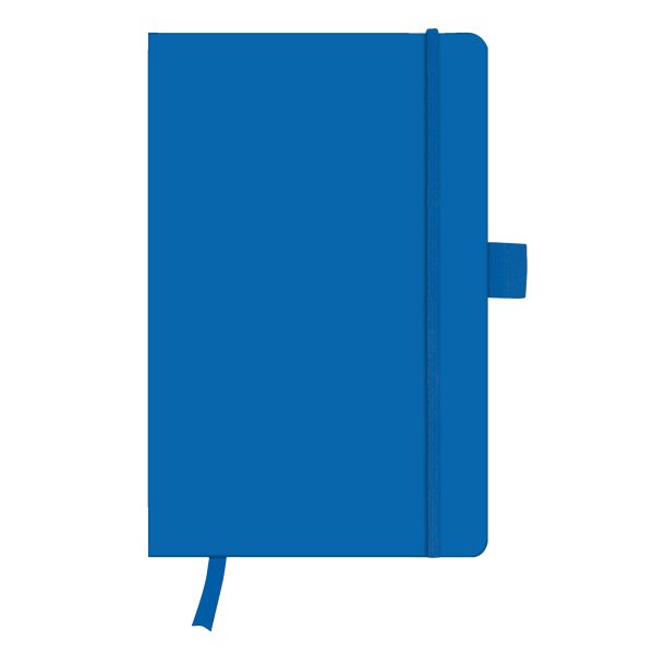 записная книжка Classic A5 96 листов, в линейку, синий, с эластичной лентой и внутренним карманом my.book