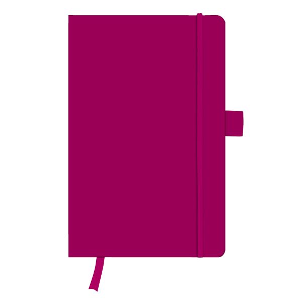 записная книжка Classic A5 96 листов, нелинованная, ягодный, с эластичной лентой и внутренним карманом my.book