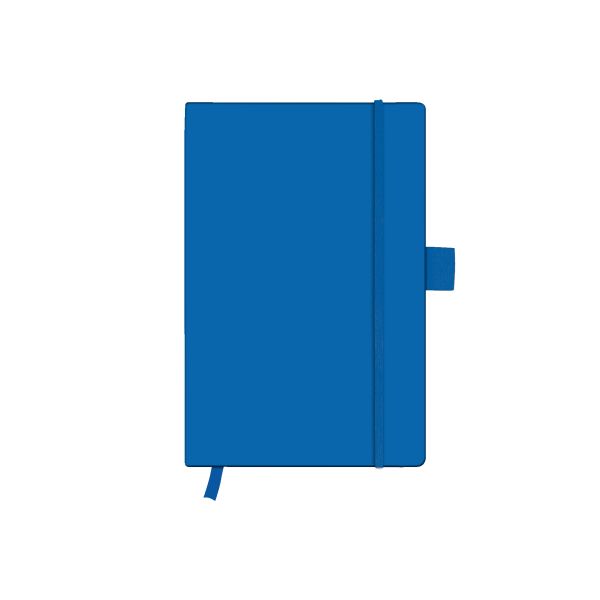 записная книжка Classic A6 96 листов, в линейку, синий, с эластичной лентой и внутренним карманом my.book