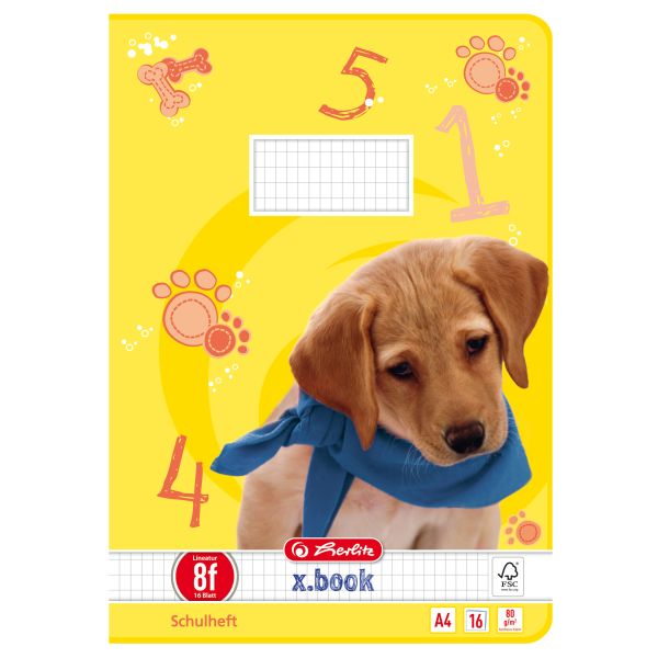 тетрадь А4 16 листов FSC Mix no.8f узор Dog