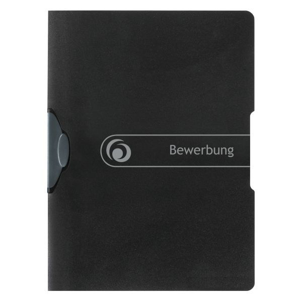 папка с зажимом А4 "Bewerbung" черная