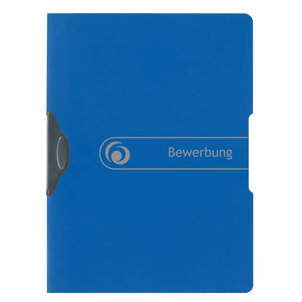 папка с зажимом А4 "Bewerbung" синяя
