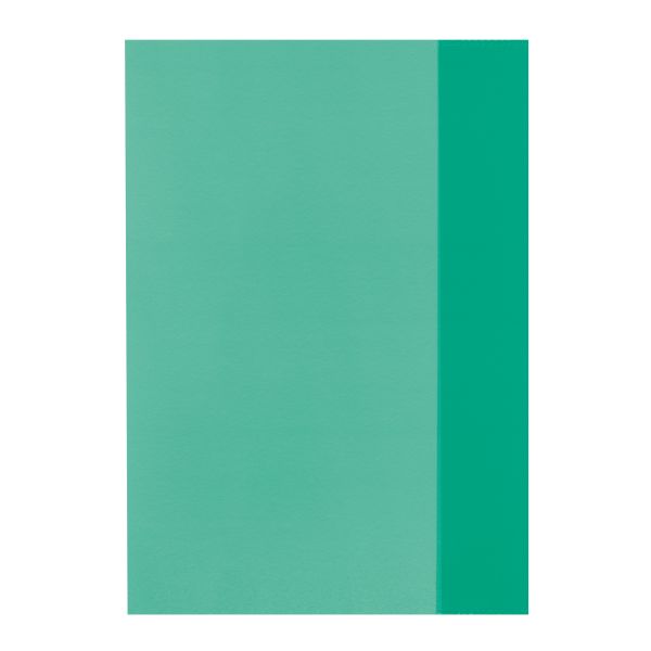 обложка для тетради А5 прозрачная зеленая