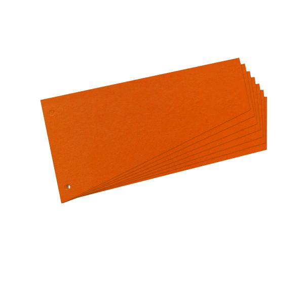 запасные листы-разделители для блокнота, оранжевые, 100 штук, в форме трапеции