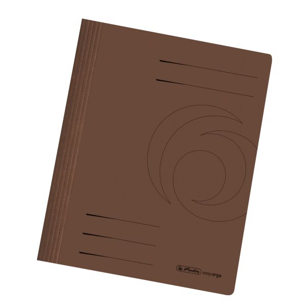 папка А4 PP картон manilla, коричневая