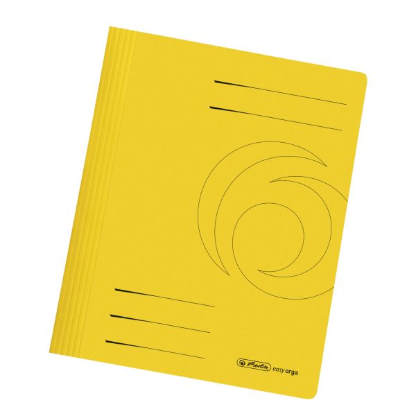 папка А4 PP картон manilla, желтая