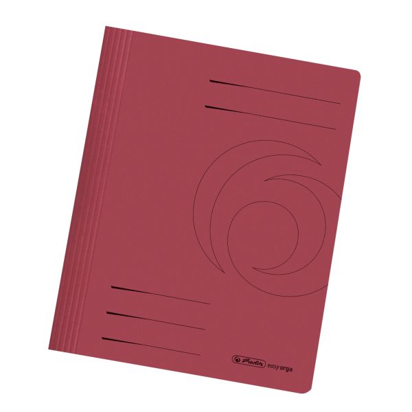 папка А4 PP картон manilla, темно-бордовая