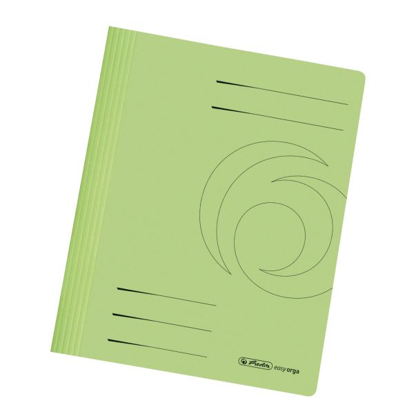 папка А4 картон manilla, сфальцованная, светло-зеленая