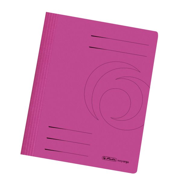 папка А4 картон manilla, сфальцованная, розовая