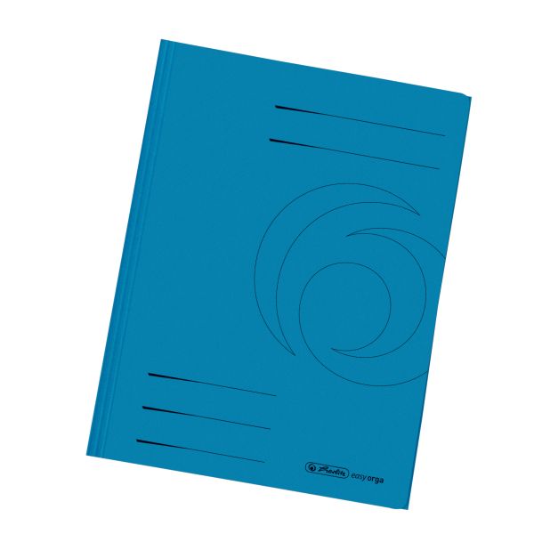 папка с клапанами А4, переработанное сырье, ярко-синяя