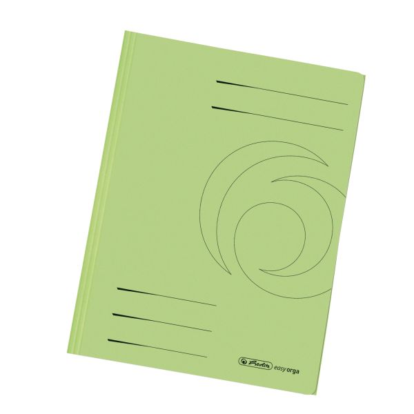 папка с клапанами А4, переработанное сырье, насыщенный светло-зеленый