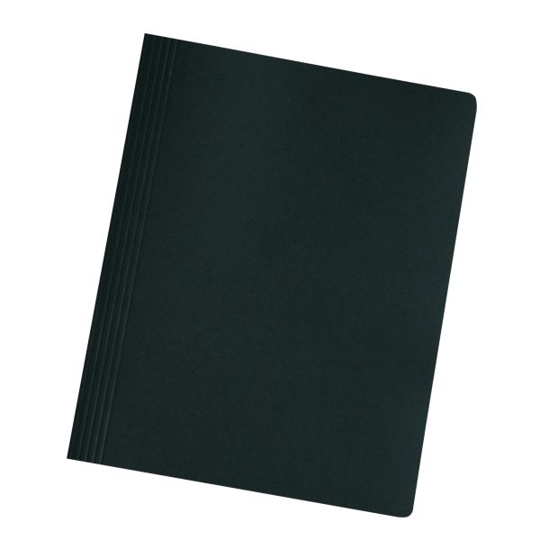 папка А4 картон manilla, сфальцованная, черная