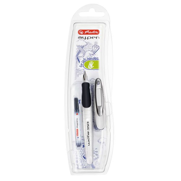 перьевая ручка my.pen, перо L коралловый/серый