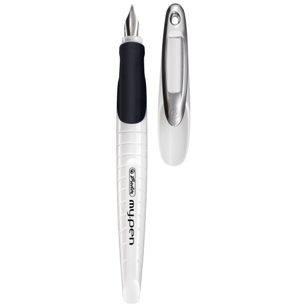 перьевая ручка my.pen, перо M коралловый/серый без упаковки