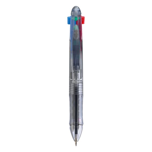 Ручка шарик. 4-х цветная, прозрачная