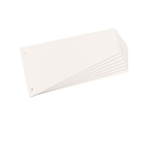 запасные листы-разделители для блокнота, белые, 100 штук, в форме трапеции