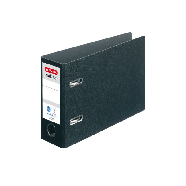 горизонтальная папка-скоросшиватель maX.file fiberboard А5 7,5 см, черная