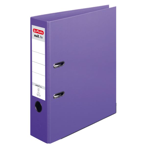 папка-скоросшиватель maX.file protect plus А4 8 см, фиолетовая