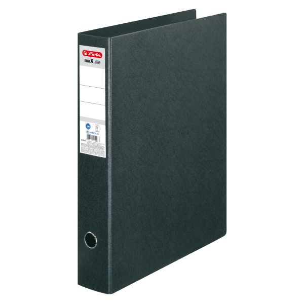 вертикальная папка-скоросшиватель maX.file fiberboard А3 7,5 см, черная