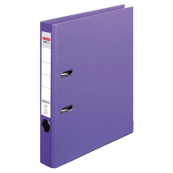 папка-скоросшиватель maX.file protect plus А4 5 см, фиолетовая