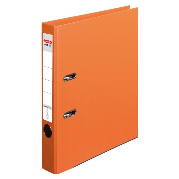 папка-скоросшиватель maX.file protect plus А4 5 см, оранжевая