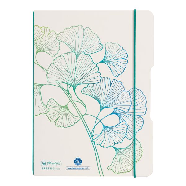Zošit flex A5/40, bodkovaný, GREENline, motiv Ginkgo