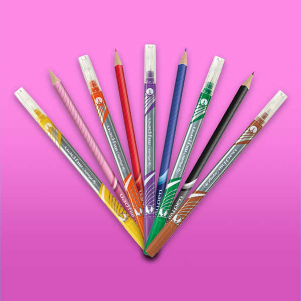 my.pen coloured pencils & fineliner markers